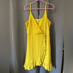 Lime green Wrap Dress size XL